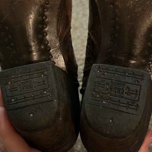 Corral Boots with Silver stud & Lattice details, full zip - Picture 8 of 11